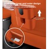 Qirc Car Trash Can, Waterproof and Leak-Proof Auto Rubbish Bin,