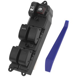 Obaee Master - Botón de control de ventana delantera izquierda del conductor compatible con Toyota Camry/98-02 Toyota Corolla/98-99 Toyota Avalon reemplazo OEM 84820AA011 1 botón automático luz verde
