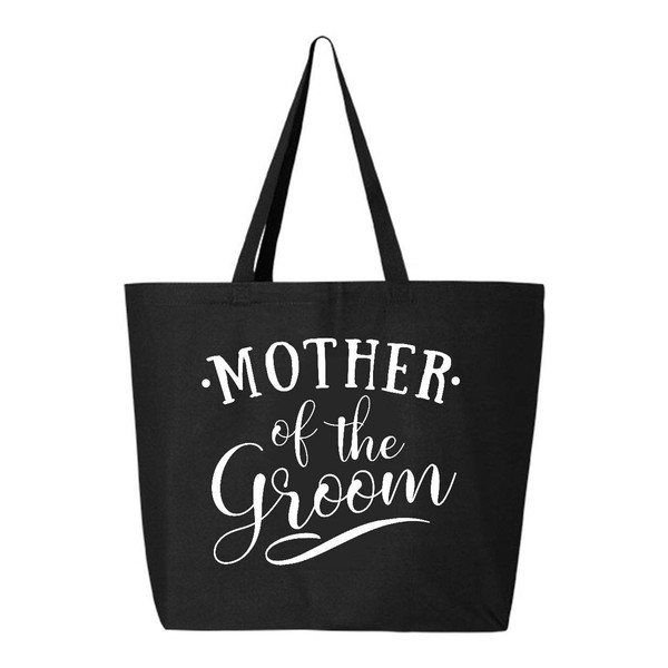 shop4ever Mother of the Groom Jumbo Heavy Canvas Tote Reusable