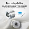 EVIL ENERGY 1/4" NPT Plugs Aluminum Socket Allen Head Silver,