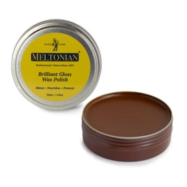 Meltonian Wax Polish Paste For Brilliant Gloss | Shines, Nourishes, Protects | (Light Brown, 100ml/3.38oz)