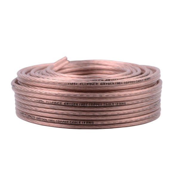 Fluance 12AWG 50ft Speaker Wire, Oxygen-free Copper Cable, for Hi-Fi