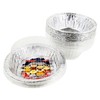 PACTOGO Disposable Aluminum 5 3/4" Meat Pot Pie Extra Deep