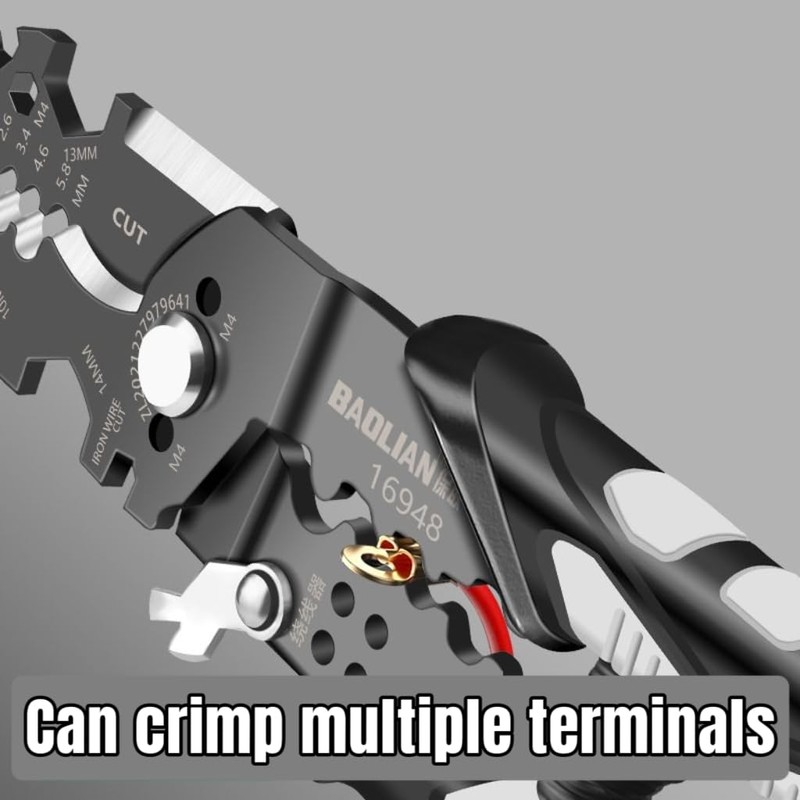 25-in-1 Multifunctional Wire Stripper Tool,Wire Cutter,Cable Cutters, Wire Crimper,Side Cutter,