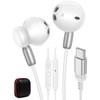 USB C Headphones with Microphone Volume Control