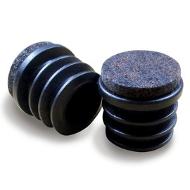 Ajile Felt Gliders for Chairs, Pack of 16, Chair Leg Caps, Furniture Gliders, Protection Against Scratches & Noise, Chair Leg Protectors for Tables, Sofas, Furniture, Diameter Tube 16 mm, Suitable for