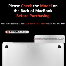 MEEgoodo for M2 MacBook Pro 13 inch Case 2022 2021 2020,Crystal Cover Fit Model A2338 M2/M1 A2251 A2289,Flexible Plastic Case for 13.3-inch Laptop,Hard Shell for MacBook Pro M2,Glowing Lines Full Moon