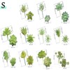 S.fields.inc Artificial Succulents Set Artificial Flower Mini Artificial Houseplant Fake