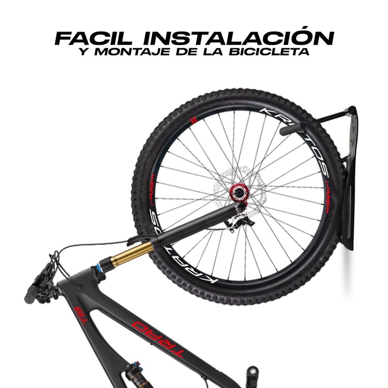 Soporte de Gancho de Acero para Colgar Bicicleta en la