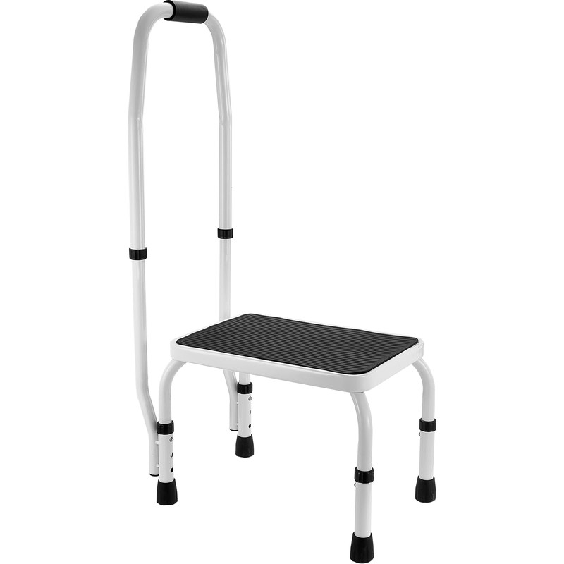 VEVOR Step Stool 1-Step 330lbs Capacity, 3 Adjustable Height with