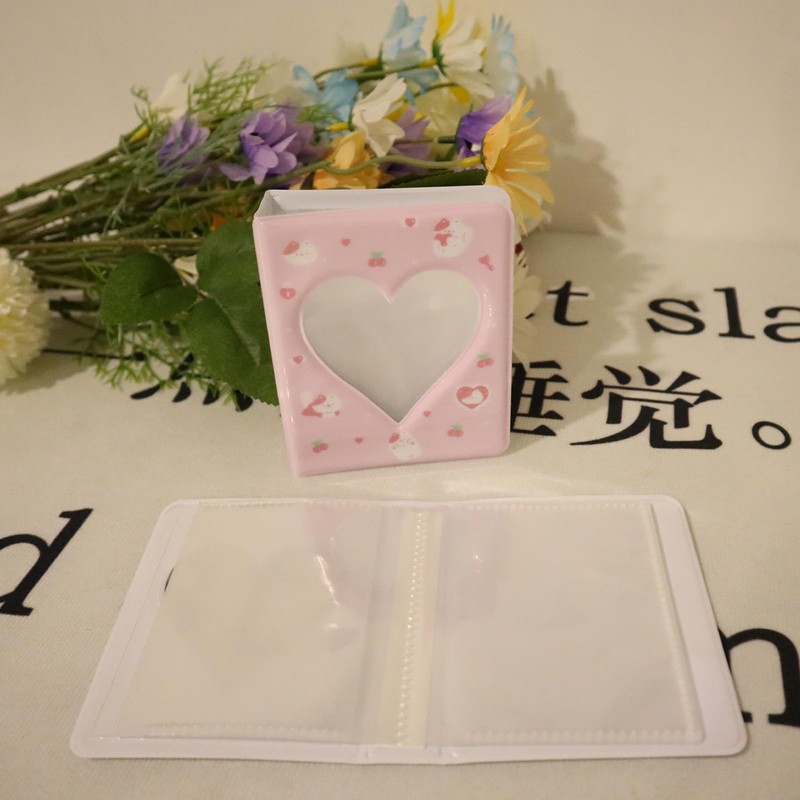 Chanseen 2Pcs 3 Inch Photocard Binder Mini Photo Album Cute