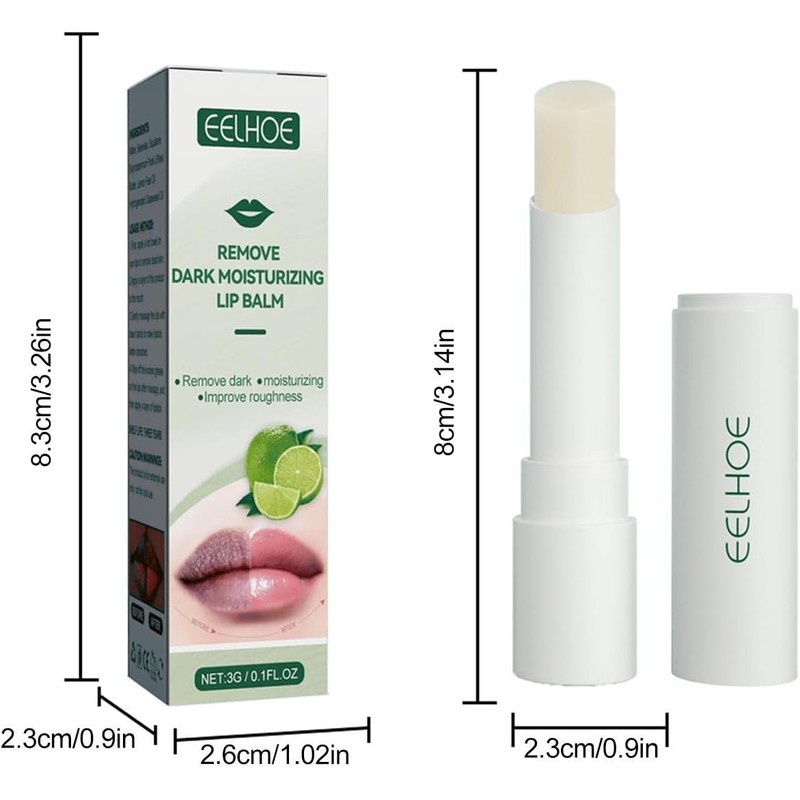 Labios Oscuro,Exfoliante bálsamo Labial para aclarar y aclarar los Labios