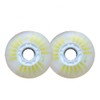 CENPEK 4 Pcs 60mm Yellow LED Inline Skater Wheels Durable
