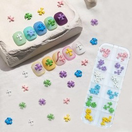 Nail art pastel color macaron antique parts, 6 types, 6 colors set (WB85EBE) / 네일아트 파스텔 컬러 마카롱 엔틱 파츠 6종 6색 세트 (WB85EBE)