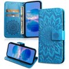 FCAXTIC Case for Oppo Reno 10 5G / Oppo Reno 10 Pro 5G Case, Magnetic PU Leather Flip Protective Case, Wallet Foldable Case for Oppo Reno 10 5G / Oppo Reno 10 Pro 5G, Blue