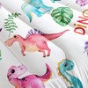 XYNHML Cartoon Dinosaur Comforter Set Queen 3Pc Kawaii Dinosaur Bedding