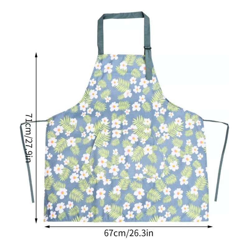 Dokpav 2pcs Delantal De Cocina De Mujer Mandil Con Bolsillo