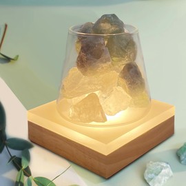 Highawk Illuminated Exhibition Stand, LED Display Light, Atmosphere, USB Type, Lamp Base, 3 Colors, Spotlight, Stand, Interior, Dimmable (Square / Side Length 3.9 inches (10 cm)