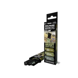 AK Real Colors Marker Set RCM109 WWII Allied Aircraft Cockpit Colors (3pcs)