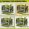 5 Layers Power Tool Organizer Wall Mount, Metal Cordless Tool