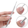 Circle Bevel Double-ended Nail Cuticle Pusher Tool Pre-polish Sandpaper Sheets