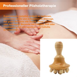 Maderotherapy Set Manual Wood Therapy Massage Tool Massage Cup and Massage Mushroom Anti Cellulite Massager, Massage Wood, Anticellulite Devices, Lymphatic Drainage Pain Relief and Relaxation