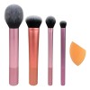 Set de 4 Pinceles de Maquillaje Suaves Para Acabado Natural