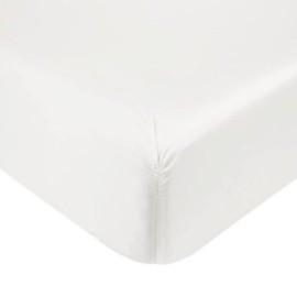 Indus Textiles Luxury Hotel Quality T400 30CM Fitted Bed Sheets White Small Ft Double