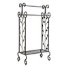 Kings Brand Furniture Black Metal with Gold Leaf Free Towel