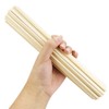 SZCXDKJ 50 Pack Unfinished Natural Wood Dowel Rods Hardwood Sticks