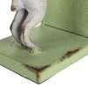 Creative Co-Op Decorative 2-Tone Cast Metal Rabbit Bookends, Green and