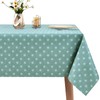 WenYa Polka Dot Tablecloth Wipe Clean Table Cloth Wipeable PVC