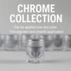 Erma Pearl Chrome Nail Powder, Iridescent Aurora Powder, Metallic Mirror