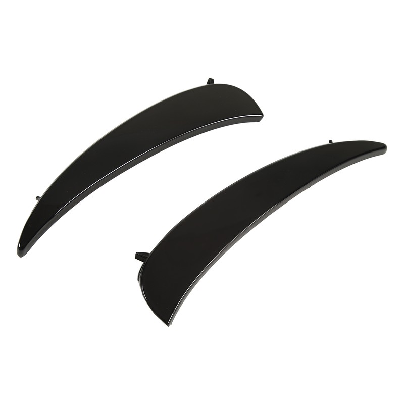 Gloss Black Front Bumper Fog Grille Air Vent Trims Replacement