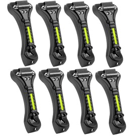 Cleverool Car Safety Hammer Window Breaker, 2-in-1 Emergency Escape Tool with Seat Belt Cutter for Women, 8 Pack Perfect Black Safety Escape Hammer for Car, Family