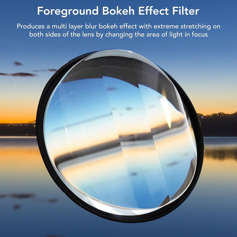 Bokeh Prism Filter, Rapid Multilayered Blur Effect, MRC Coating, Nonslip