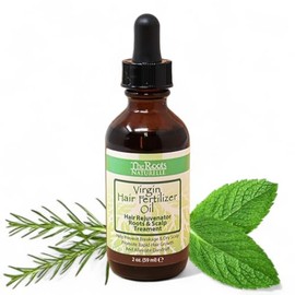 Virgin Hair Fertilizer Oil 2 Ounce - Roots and Scalp Treatment for Thinning or Breaking Hair | Natural Hair Products | African American Hair Products 