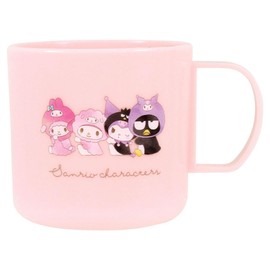 Tees Factory Sanrio Characters Plastic Cup & Drawstring Set, Hagukko Drawstring H6.7 x W 6.1 inches (170 x 155 mm), Plastic Cup H2.8 x φ2.9 inches (70 x 74 mm), SR-5526605HG