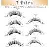 False Eyelashes Magnetic, 7 Pairs 10 Magnetic Eyelashes Natural Look