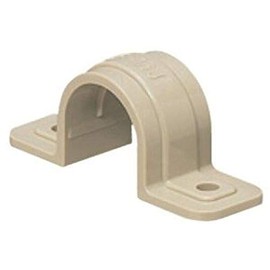 Mirai Industry SF-28J Double Saddle for PF Tubes, Ribbed, Compatible Tubes: PF Tubes 28, Beige