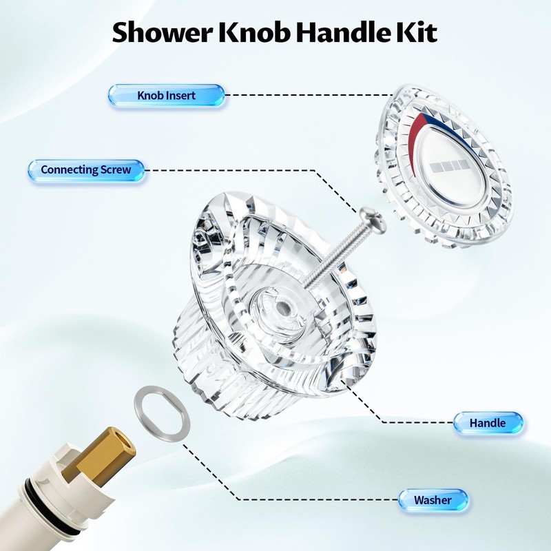 96797 Shower Handle Replacement Compatible with Moen Chateau Single-Handle