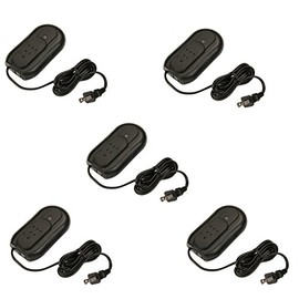 Amertac-Westek 6089B Black Plug-In Foot Control Lamp Dimmer