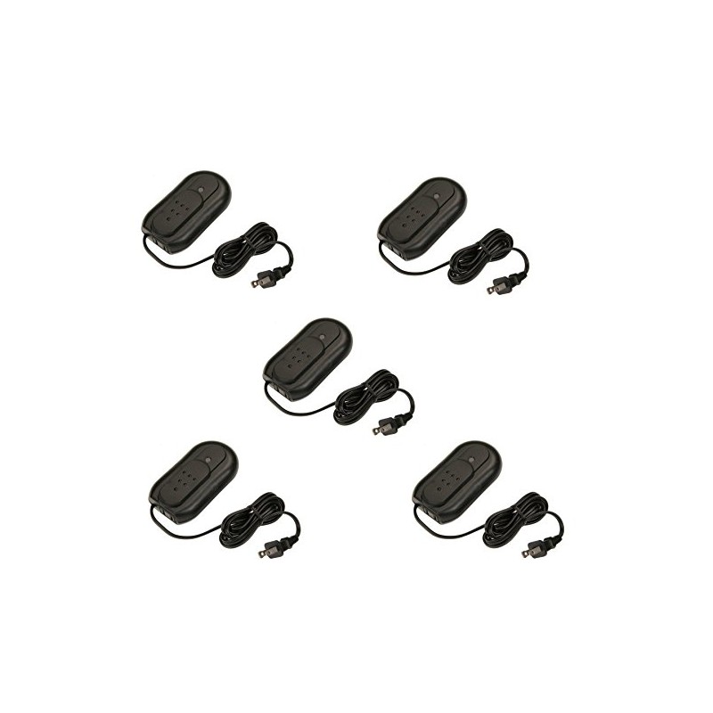 Amertac-Westek 6089B Black Plug-In Foot Control Lamp Dimmer