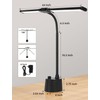 LED Desk Lamp 2600 Lumens 12W, Dual Head Table Lamp