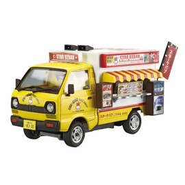 Aoshima Bunka Kyozai 1/24 Mobile Sales Series No.6 Star Kebab Plastic Model Molded Color