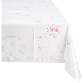 テーブルクロス MGプリントレースシリーズ パリス 120×150cm ピンク