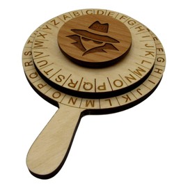 The Detective's Spy Glass Decoder Ring - Escape Room Style Cipher Wheel