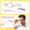 KoKoBin Half Reading Glasses - 2 Pairs Half Rim Metal