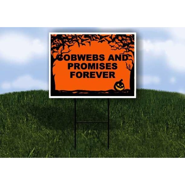 COBWEBS AND PROMISES FOREVER Halloween Bats and Jack O Lantern