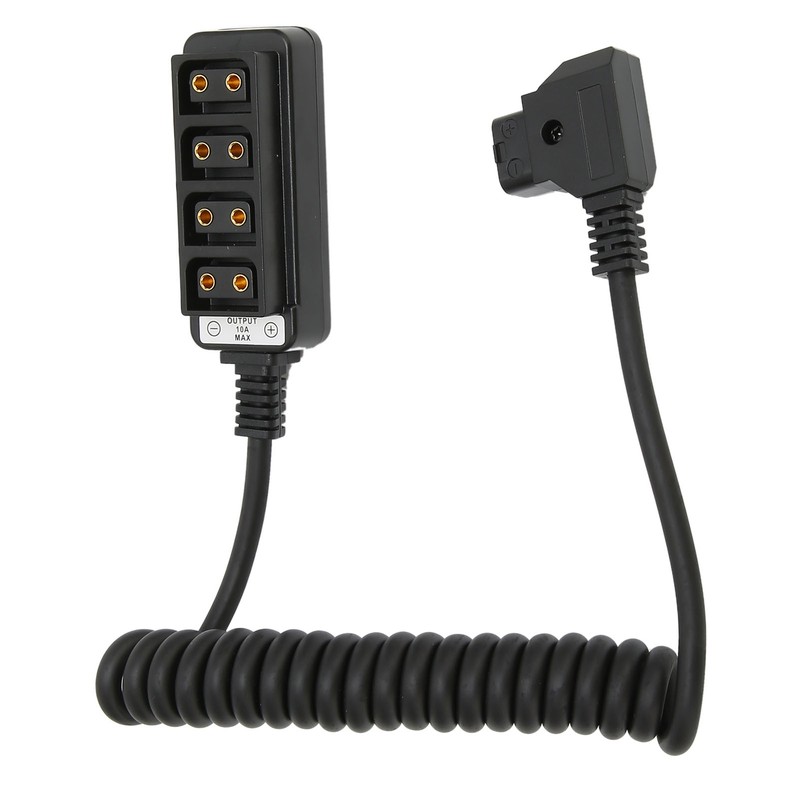D Tap Male to 4 Port Dtap Female Splitter Power